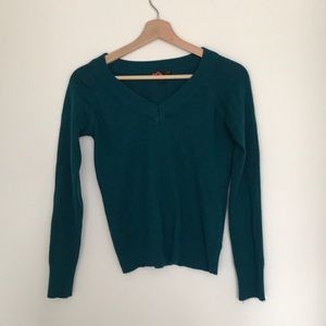 Green formal sweater